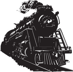 Naklejka premium train Illustration Vector 