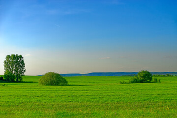 Beautiful summer calm landscapes of Bavaria.