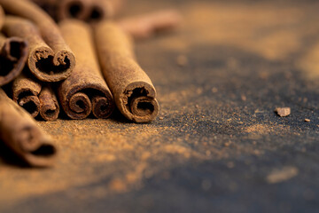 Cinnamon sticks for making cinnamon powder as spices