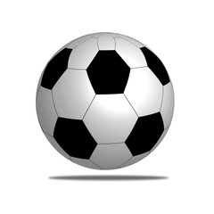 Fototapeta premium soccer ball on white background