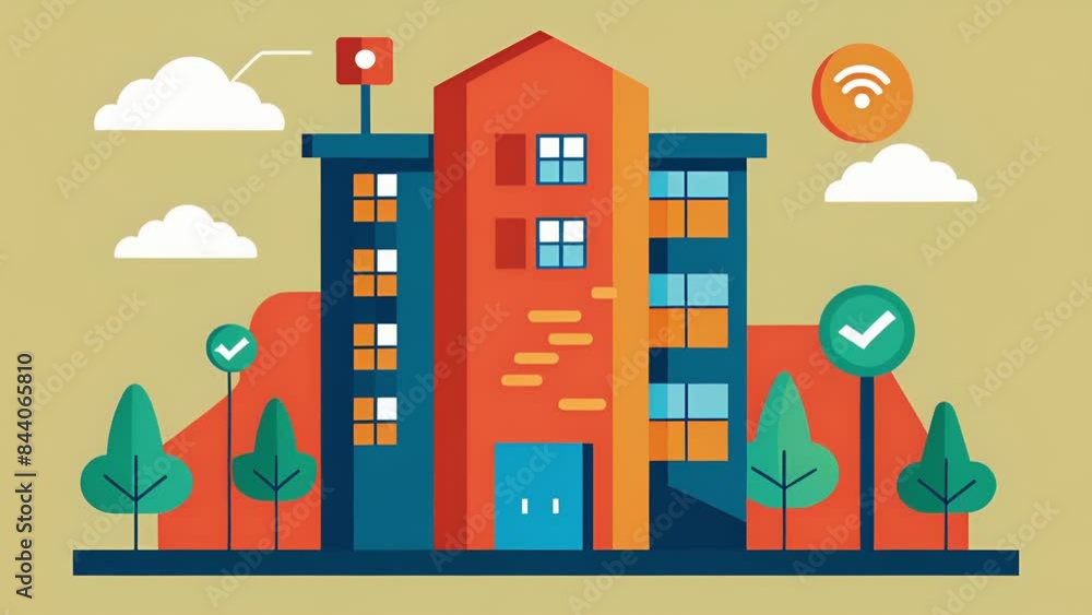 Poster a residential building using recognition to ensure only residents can enter the elevator and access 