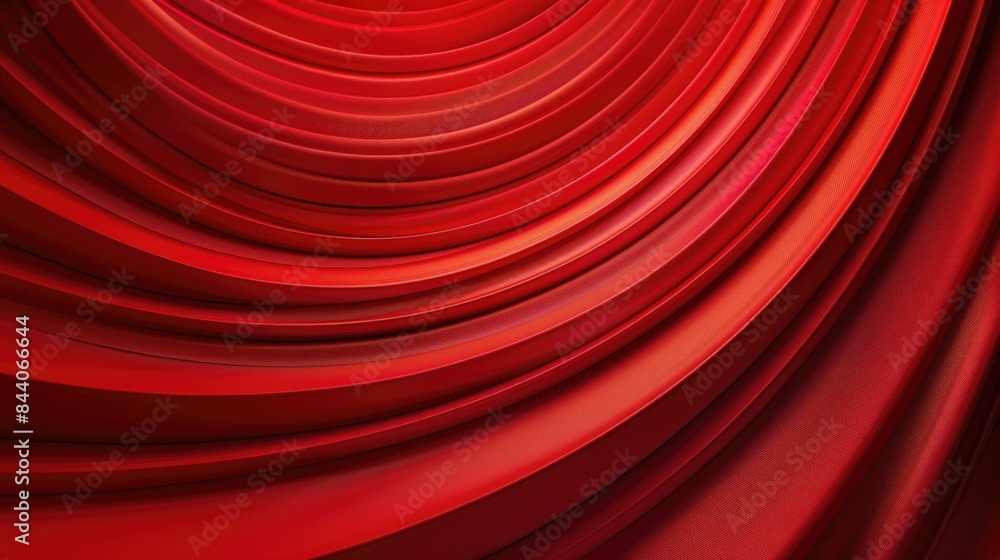Poster close-up shot of a red curtain against a black background, suitable for use in dramatic or formal se