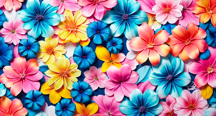 Colorful Flowers Close Up