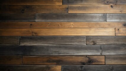 Dark Brown Wooden Planks Background with Detailed Texture