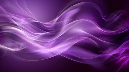 Abstract illustration wavy flowing purple line smoke texture background