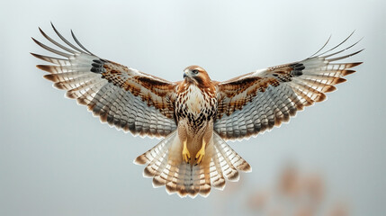 Fototapeta premium wings of a peregrine falcon open-winged falcon