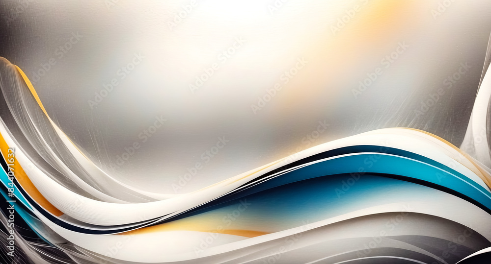 Poster abstract background with curved lines and shapes