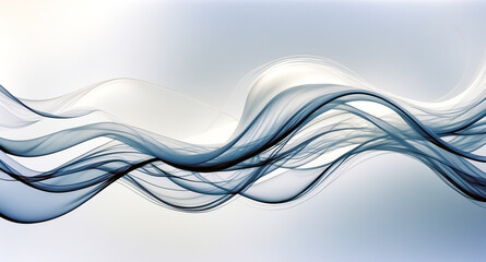 Abstract Blue Wave Background