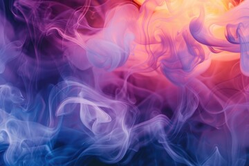 Fototapeta premium Abstract colourful fog smoke cloud background