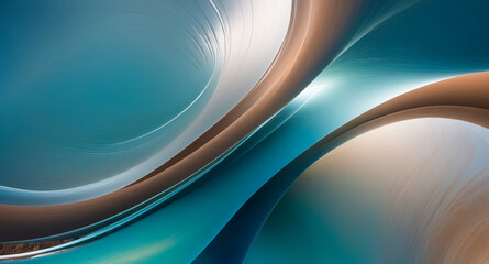Fototapeta premium Abstract Blue and Brown Swirls