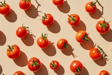 Fresh Tomatoes on a Warm Background