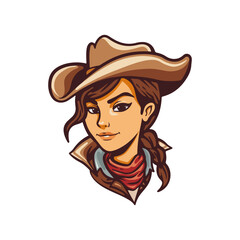 cowboy girl with hat