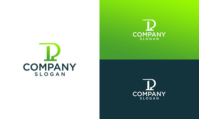 letter R abstract technology logo design vector