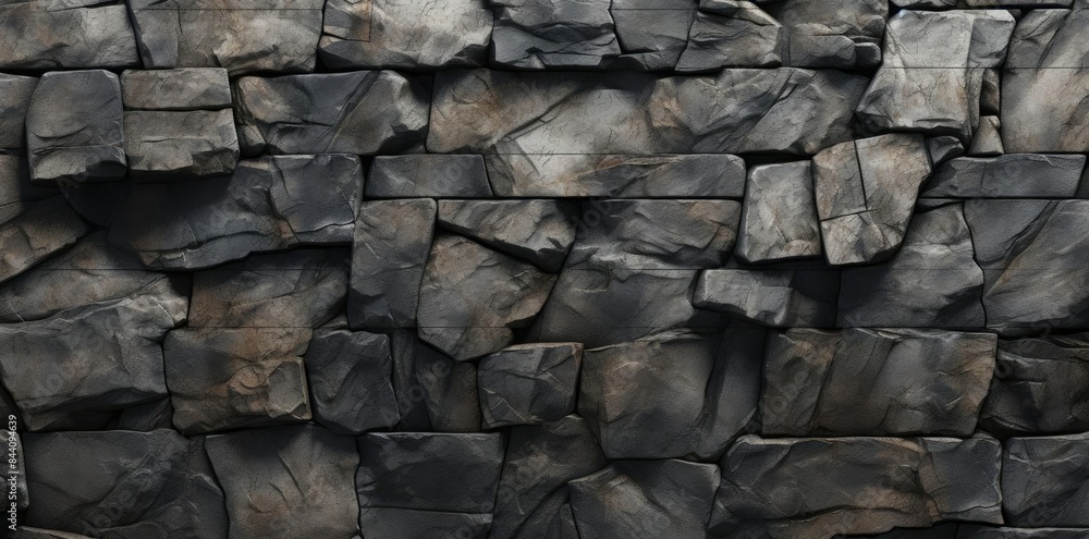 Poster tiling rock texture as a background a gray wall serves as the backdrop for a series of tiling rocks,