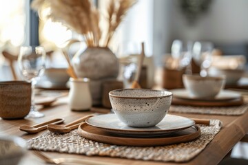 Japandi Style Table Setting
