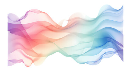 Empty Gradient Color Banner with Transparent PNG White Background &ndash; Modern Design Element for Web and Digital Marketing