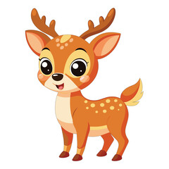 vector-cute-deer-cartoon-character