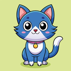 Cute Cat Cartoon Vector