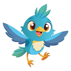 Joyful Bird Jumping with joy for kids books