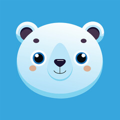 Cute bear cartoon pastel background