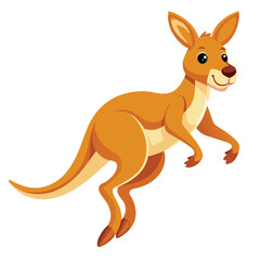 Cartoon Kangaroo Jumping