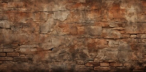 old wall texture with a small black bird perched on it