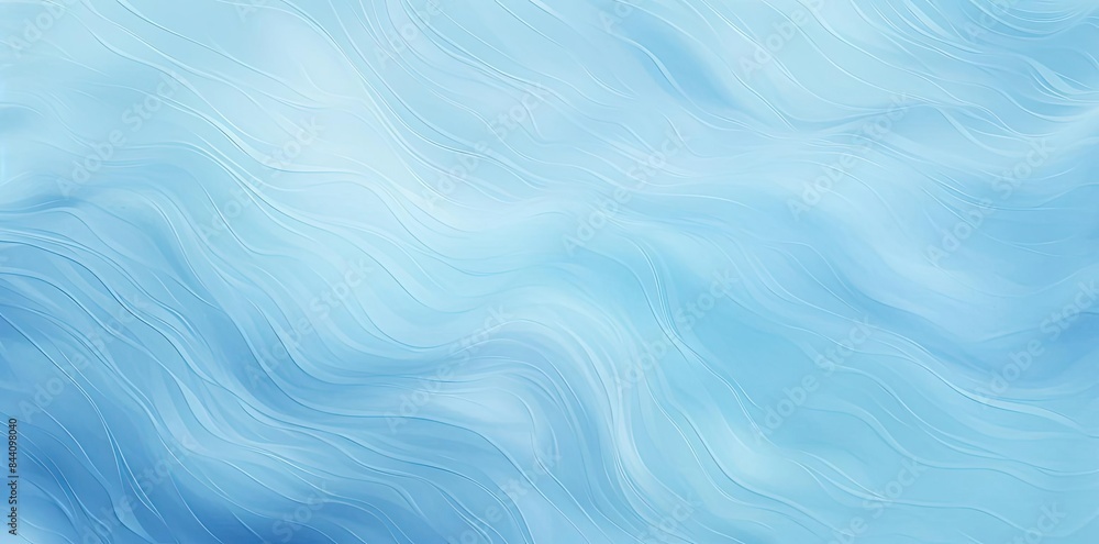 Poster light blue texture background with a pattern of wavy lines