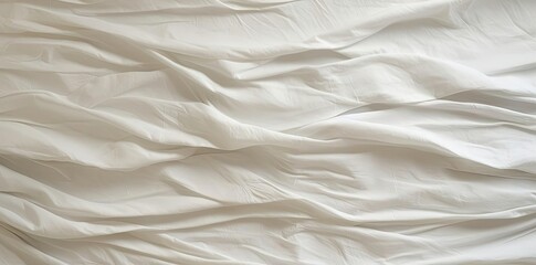 Obraz premium crinkle paper texture on a white bed sheet