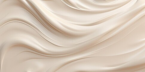 Naklejka premium cream textured fabric with a lot of folds