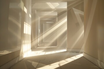 Obraz premium Bauhaus Light in a Modern Hallway