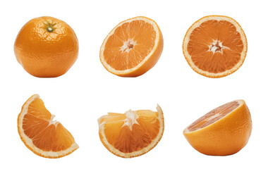 Isolated PNG Orange fruit , GENERATIVE AI