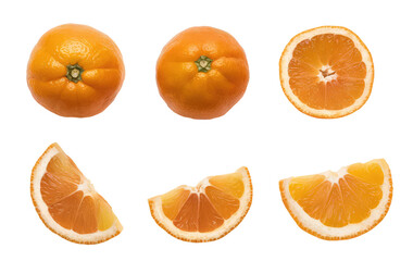 Isolated PNG Orange fruit , GENERATIVE AI