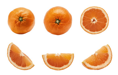 Isolated PNG Orange fruit , GENERATIVE AI