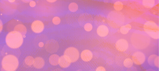 Pink bokeh widescreen background for Banner, Poster, celebration, event and various design works