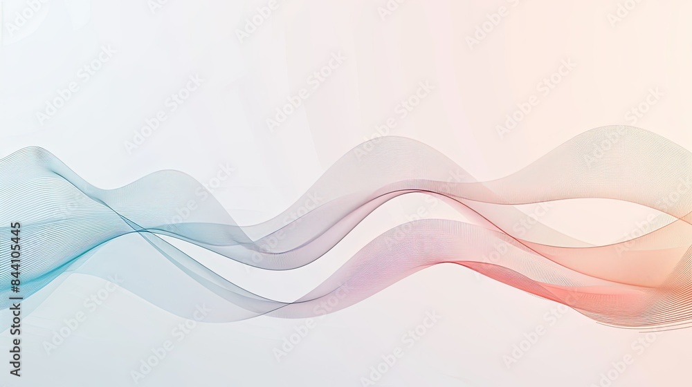 Poster stylish line chart with smooth lines and pastel colors, displayed on a light gray background.