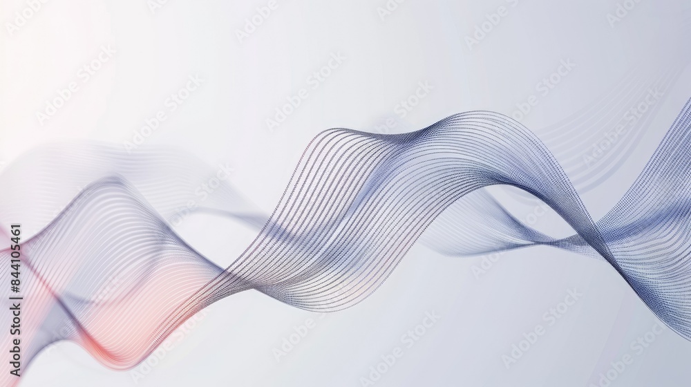 Poster stylish line chart with soft gradients and smooth curves, set against a light gray background.