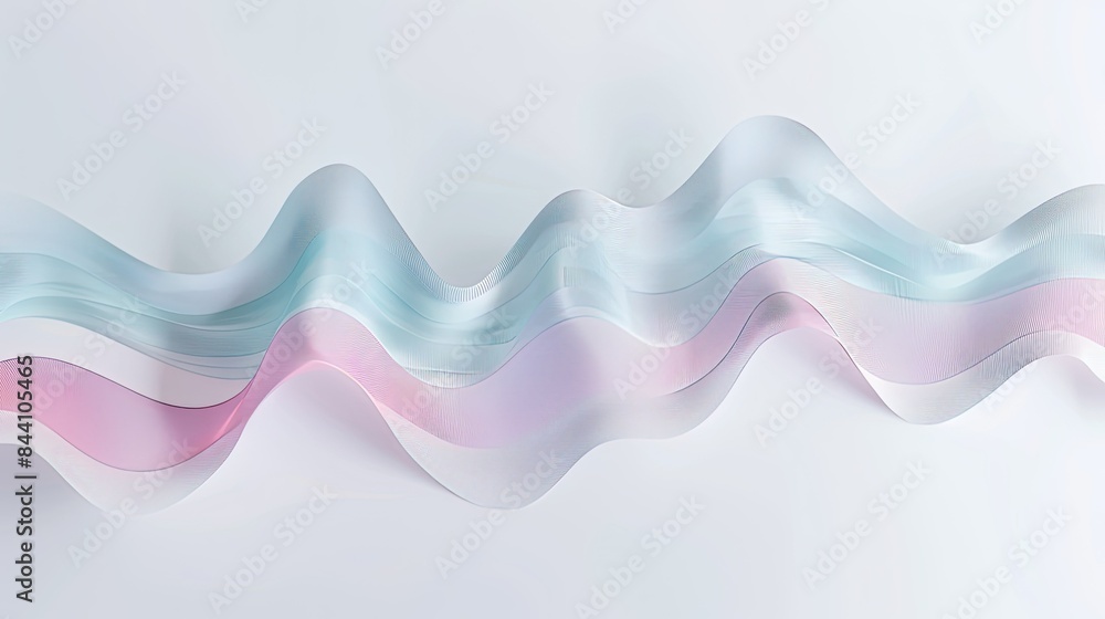 Poster stylish line chart with smooth lines and pastel colors, displayed on a light gray background.