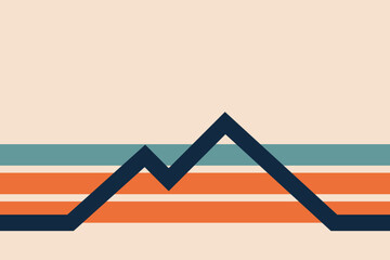 Illustration of graph with arrow business graph abstract background