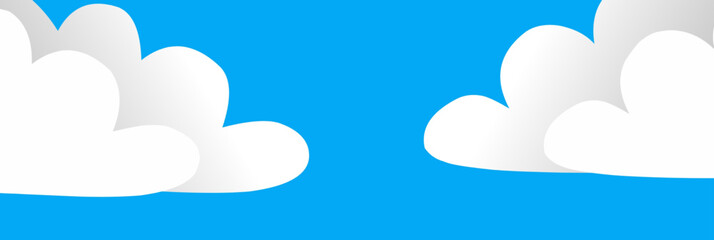 Vector background with white clouds