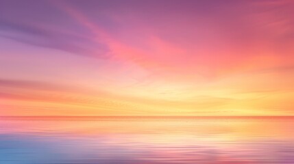 Fototapeta premium Warm cloudy sky background over the waters and beaches.