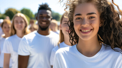 Group of People Volunteering A group of people volante
