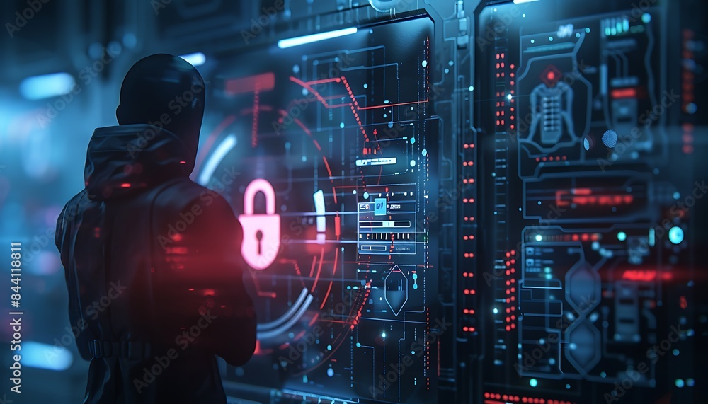 Aufkleber cybersecurity screen displaying two-factor authentication