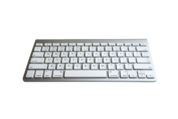 White Keyboard isolated on white background