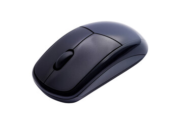 Black Computer Mouse isolated on white background