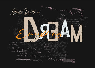 typography street art graffiti slogan print with spray effect, text splash t shirt print patterns, t shirt graphics print vector illustration design