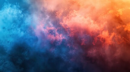 Fototapeta premium Gradient pastel blue orange abstract background rough surface contour.