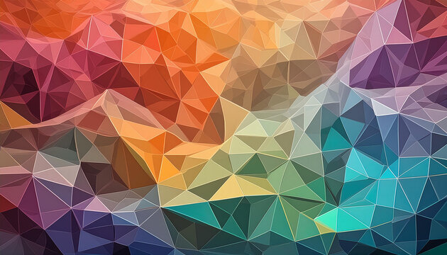 triangle de couleur, texture arri&egrave;re-plan polygone color&eacute;, paysage g&eacute;om&eacute;trique