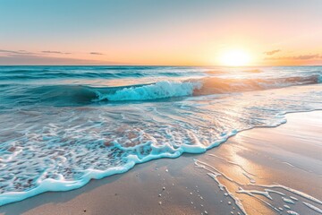 sunset on the beach