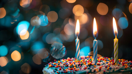 A colorful playlist cover with balloons and confetti, perfect for a special birthday celebration.