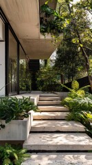 wooden bridge in the park